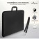 Portfolio with 2 departments A3, calligrata, plastic, with a pen, on a zipper, with a strap, for sketches, black