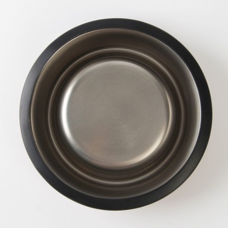 Metal bowl for a dog with a non -slip base “Give!”, 235 ml, 15x3.5 cm-3