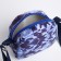 Bag's bag with zipper, blue color/camouflage