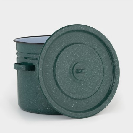 Enameled tank, 20 l, induction, green color-1