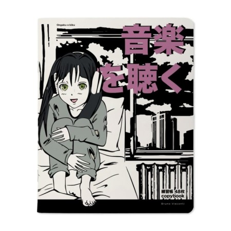 Notebook of 48 sheets in the Manga Anime City cage, covered cardboard, lamination Soft Touch, block 65 g/m2 mix-8