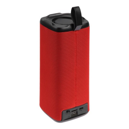 Portable column LM-882, 10 W, Bluetooth 5.0, 800 mAh, backlight, Micro SD, red-4