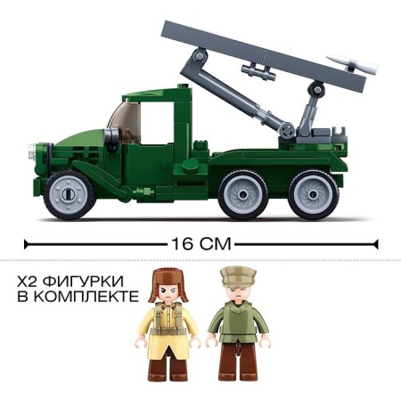 Constructor Army of the Second World War "Battle vehicle BM-13 Katyusha", 201 detail-1