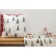 Knitted pillow with New Year's pattern Magic Forest New Year Essential, size 45x45 cm