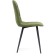 Stool on a metal frame chilli metal/velor, black/green 44x50x85 cm