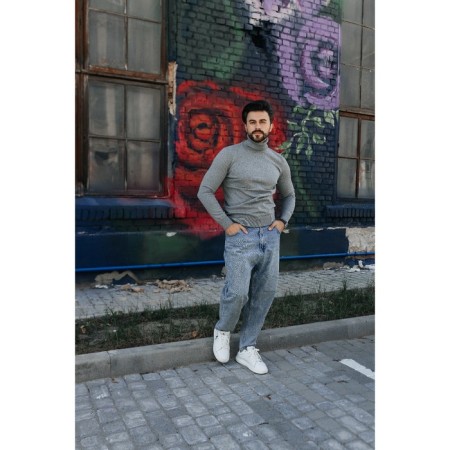 Jumper male ise, size 54, color gray color-1