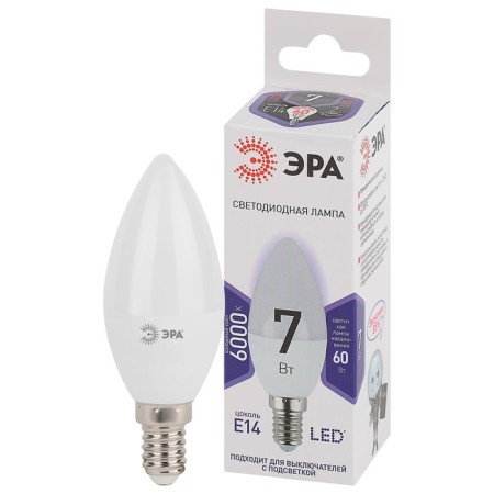 LED LED era Standard "candle", 7 watts, E14, 560 lm, 6000k, glow cold white-2