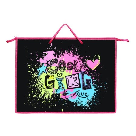 Folder_ A3 with handles plastic/lightning textiles from above 50 mm 470*345 pr 3 -20 "Bright Logo" 70590-1