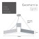 LED LED GEOMETRIA IGREK 44W 4000K 3000 LP40 80x80x8 White
