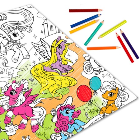 Coloring giant "World of small ponies"-2