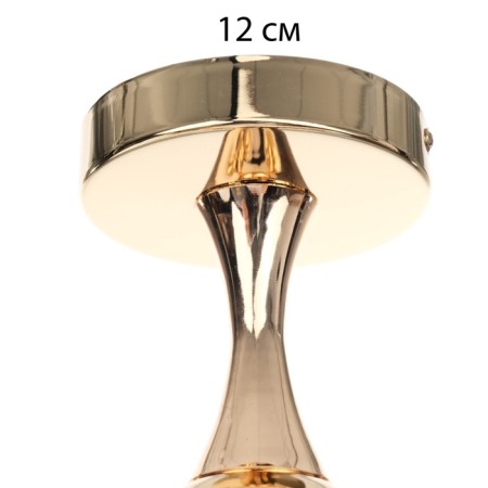 Chandelier "Molecule" 5he27 gold 60x55x52 cm-7