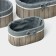 A set of handmade interior baskets LadOM, oval, 3 pcs, size: 20 × 11 × 9 cm, 23 × 15 × 10 cm, 28 × 19 × 11 cm
