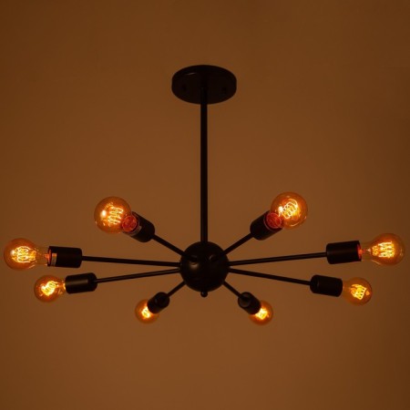 Armand chandelier 8x40W E27 Black 78x78x48cm Ritter-2