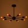 Armand chandelier 8x40W E27 Black 78x78x48cm Ritter