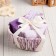 A set of terry decorative napkins Ethel "heart", 30 × 30 cm - 4 pcs, lilac, 100% cotton