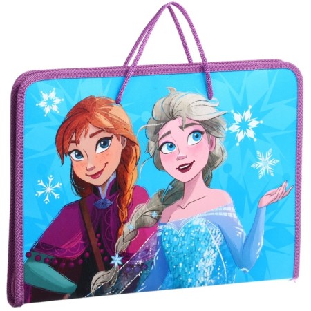 Plastic folder with A4 handles, on lightning, cold heart-4