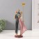 Polystone souvenir "A couple with a daughter and a ball" 6x12.5x33.5 cm