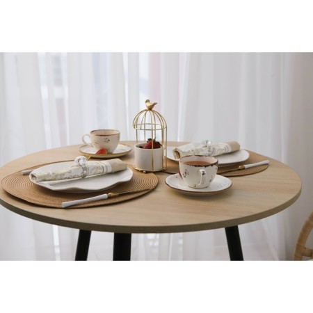 Serving napkin on the table “Loft”, d = 38 cm, sand color-5