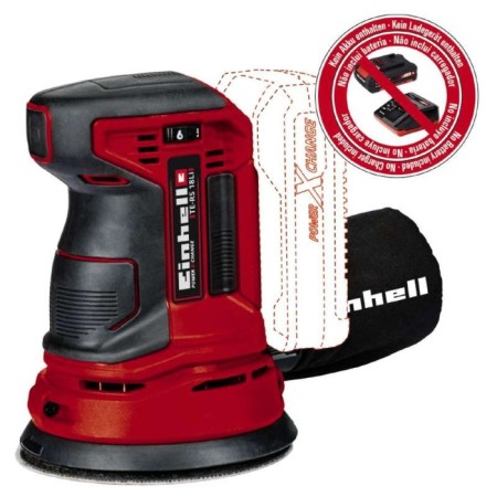 Grinding eccentric Einhell Pxc TE-RS 18, 18 V, D = 125 mm, 11000 rpm, without battery/ZU