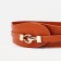 Women's belt, width 6 cm, elastic band, metal buckle, redhead red