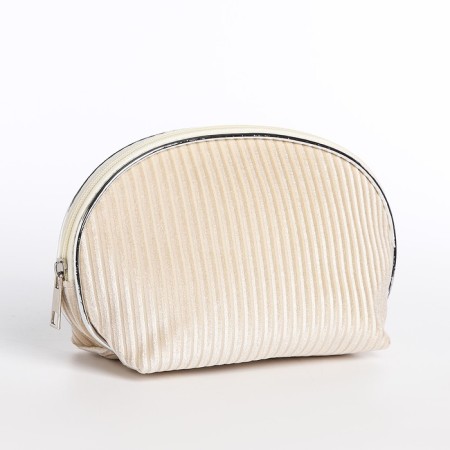 Lightning cosmetic bag, beige color