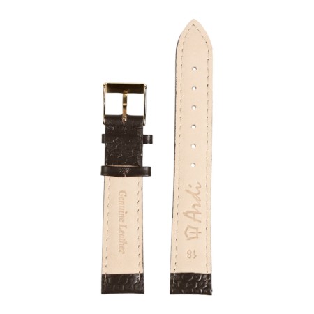Watch strap, male, 18 mm, harness 75 mm, larynx 115 mm, genuine leather-3