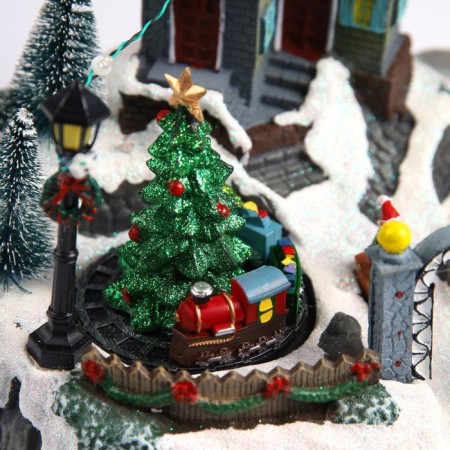 LED figure "Christmas" 31 × 20 × 23 cm, polystone, AAX3 batteries (not complete), USB, glow of multi-5