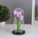 Nightlight "Tulips" LED 3HAAA Lilac 10.5x10.5x22cm