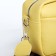 Bag Cross-Bodi with a zipper, yellow color