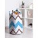 Basket for toys "Multi -colored zigzags, size 35x50 cm