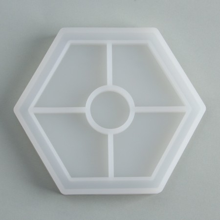 Set for creating a gypsum pan with "hexagonal" paints-3