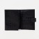 Male purse on the button, a department for car documents and passports, black color