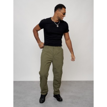 Sports male winter winters, size 50, khaki color-8