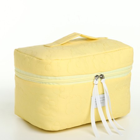 Lightning cosmetic bag, yellow color