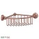 Corner shelf-red, width 23 cm, antique copper color