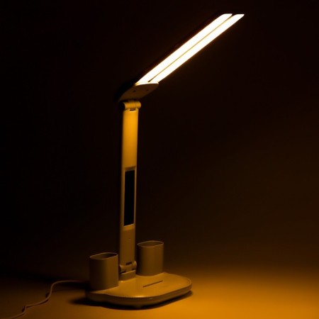 Electronic lamp hours: calendar, thermometer, LED, 3 modes, USB, 32 x 12 x 17 cm-4