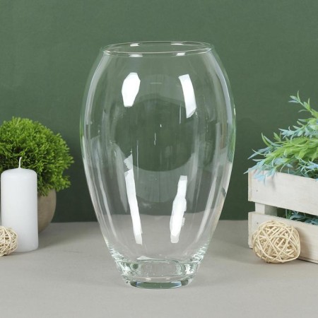 Vase "Claudia" large d = 10cm h = 24x16 cm, 2.8l 2112 transparent