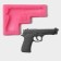 Mold "Pistol", silicone, 11 × 7.5 × 1 cm, color mix