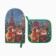 Set of kitchen. Ethel Red Square mittens 15x28cm, 19x19cm sever