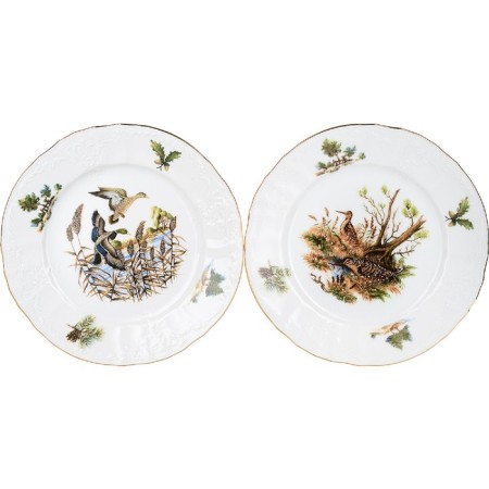 Dessert plate bernadotte, decor "Hunting Stories", 17 cm