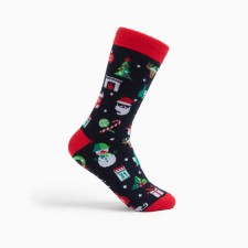 Women's socks, dark blue color, size 23-25