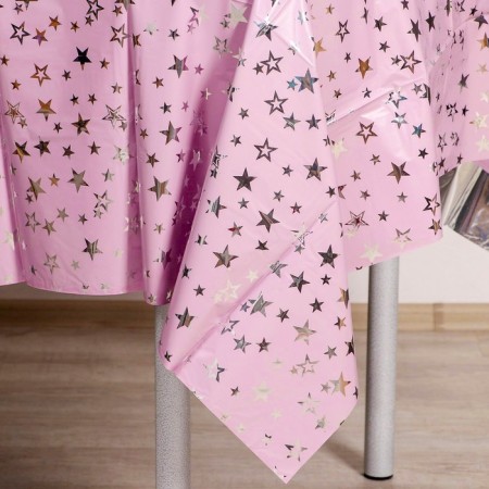 Groundpress "Stars", 137 × 183 cm, pink color-2