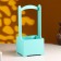 Kashpo - wooden box 13.5x13.5x30 cm tiffany