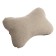 Car bone pillow, on the headrest, flax, beige, 16 x 24 cm