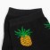 Women's socks "pineapp", black color, size 23-25