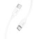 Cable Hoco X87, Type-C-Type-C, 3 A, 1 m, braid silicone, white