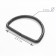 Half -ring for bags, d = 25 mm, thickness - 2 mm, color oxide