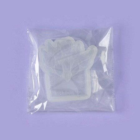 Silicone Mold for candy and chocolate "envelope with tulips", 9 × 7.5 cm, the color is transparent-6