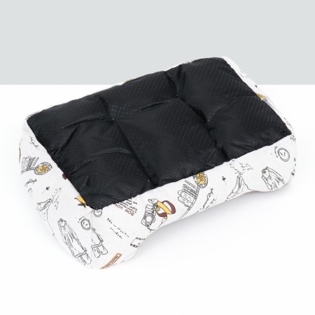 Animal bed lying + rotary rug, double -sided pillow, 45 x 30 x 15 cm-5