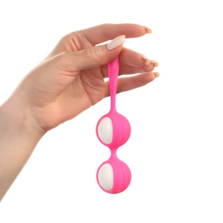 Vaginal balls, 13.6x3.4x3 cm, 90 g, pink-2